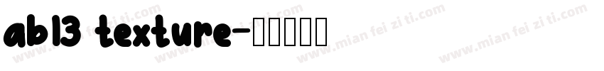 ab13 texture字体转换